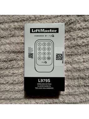 Brand New In Box LiftMaster L979S Wireless Keypad, 12 Buttons, White, 30m Range